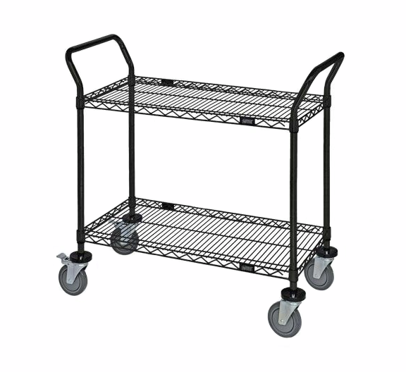 black wire utility cart