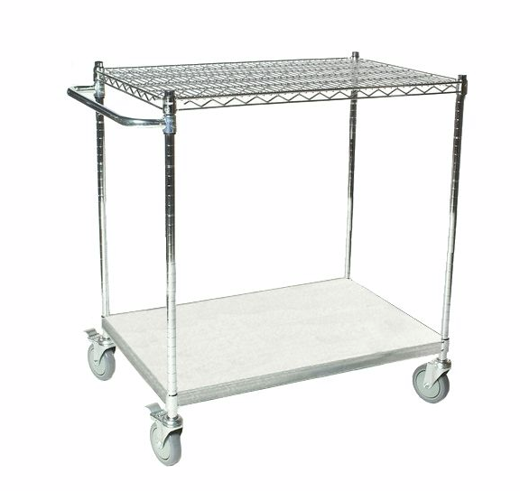 chrome wire utility carts