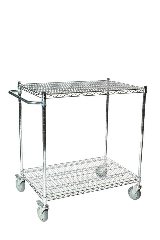 Chrome Wire Shelf Carts