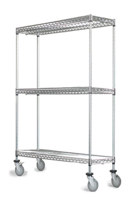 48" High Stainless Steel Wire Mobile Units