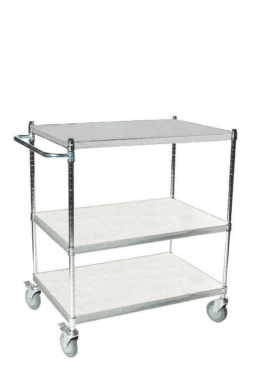 Stainless Steel Solid Shelf Carts