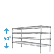 54" High Stainless Steel Wire Starter Units