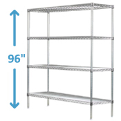 96" High Stainless Steel Wire Starter Units