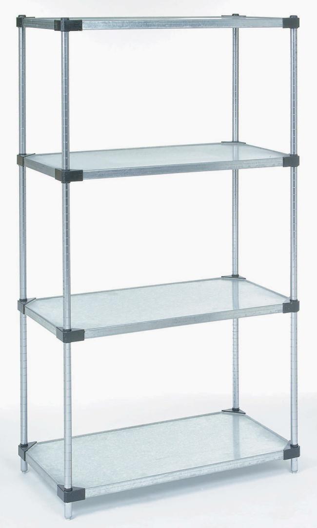 Solid Galvanized Shelving Units