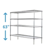 63" High Stainless Steel Wire Starter Units