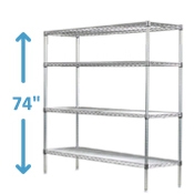74" High Stainless Steel Wire Starter Units