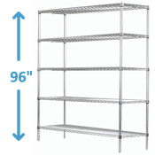 96" High Stainless Steel Wire Starter Units