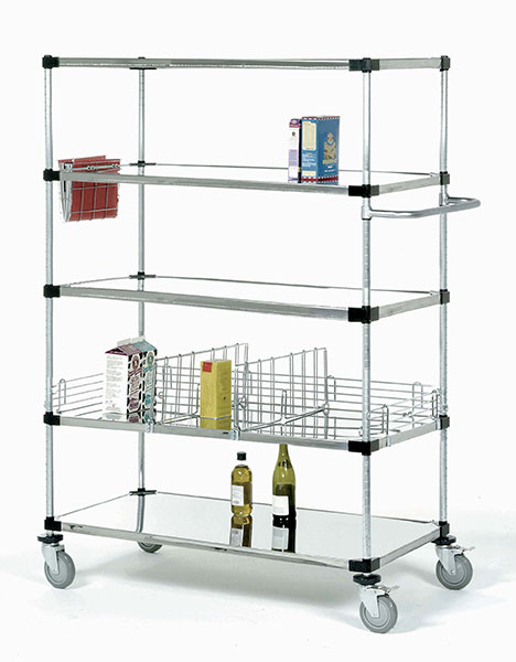 5 Tier Stainless Steel Mobile Unit