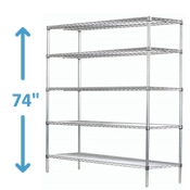 74" High Stainless Steel Wire Starter Units