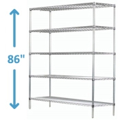 86" High Stainless Steel Wire Starter Units