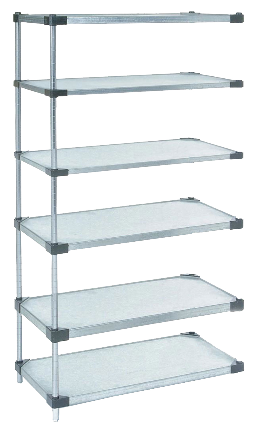 6 Tier Solid Galvanized Add On Units