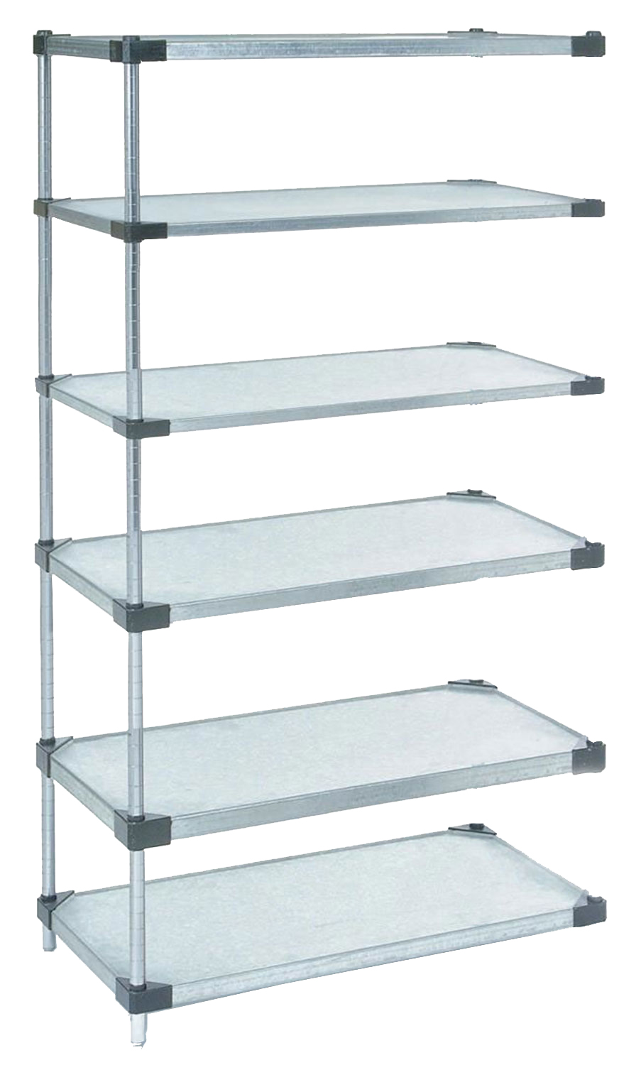 54" High Solid Galvanized Add On Unit