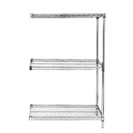 L/T NSF STAINLESS STEEL 800lb QUANTUM Single Wired Shelf for Shelving Kit 