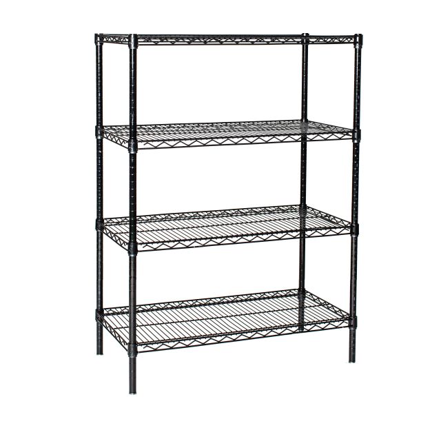 14" Deep x 48" Wide x 63" High 4 Tier Gray AddOn Shelving Unit by
