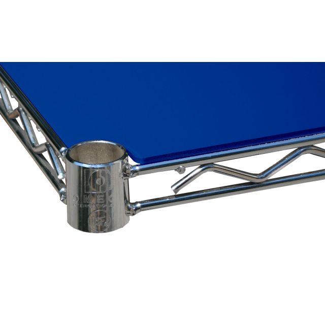 18" Deep x 54" Wide x 48" High 4 Tier Chrome Wire Shelf Truck with 800