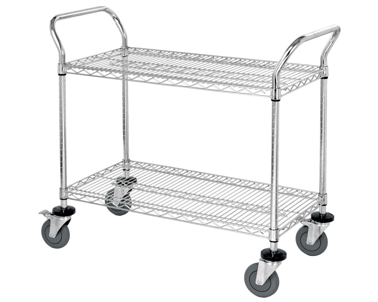 2 Tier Heavy Duty Wire Utility Carts by Omega Products Corporation