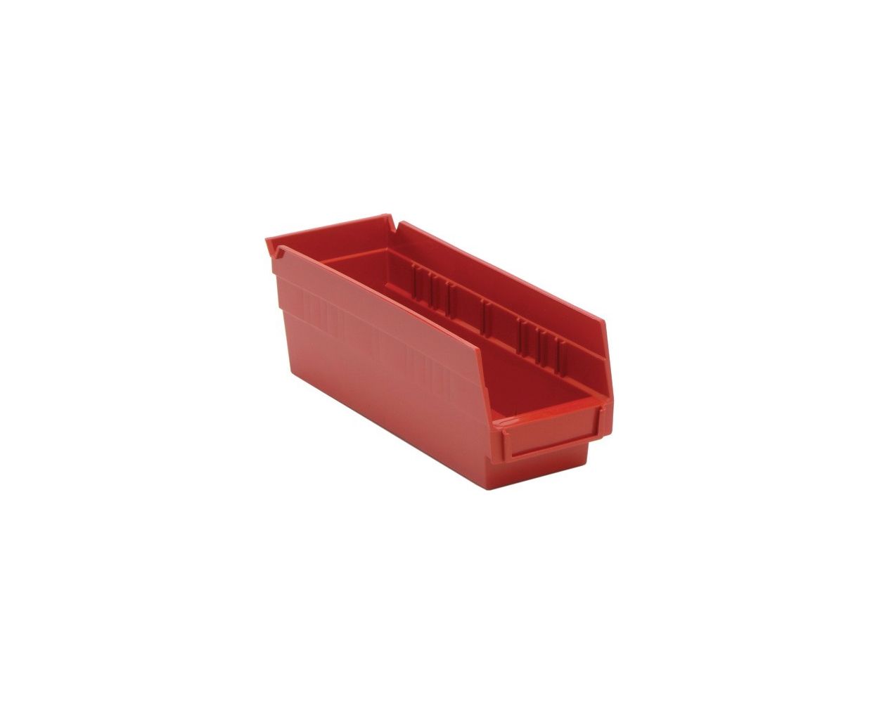 11 5/8" Deep x 2 3/4" Wide x 4" High Red Shelf Bin by Omega Products