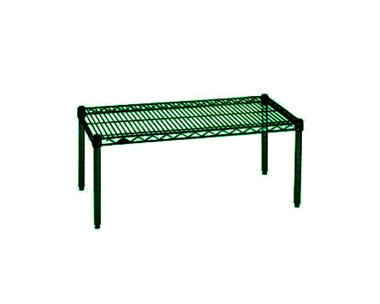 21" Deep x 48" Wide x 14" High Freezer Stationary Dunnage Rack by Omega