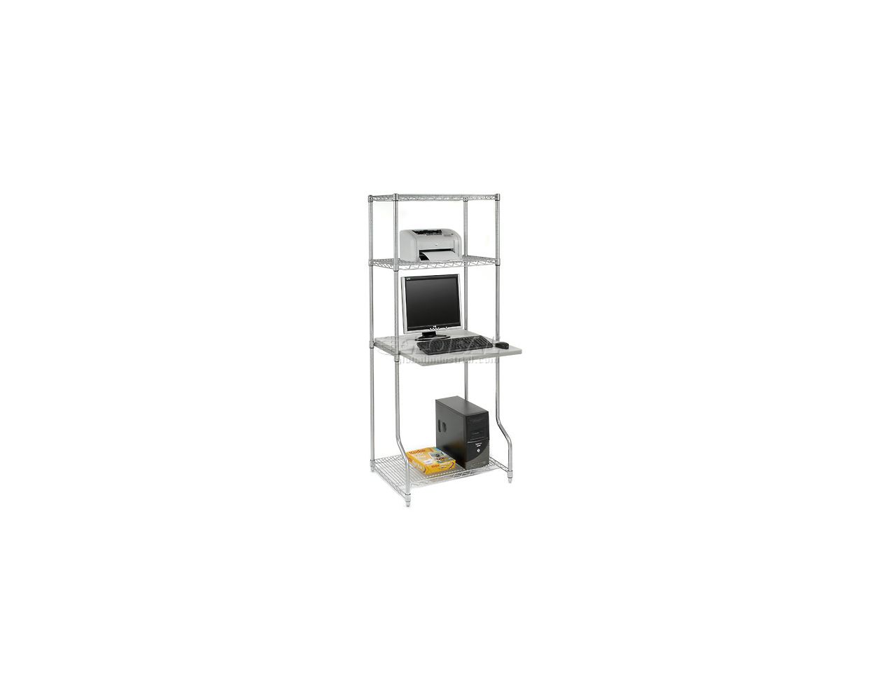 LAN Workstations with 1 Solid Shelf by Omega Products Corporation
