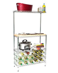 Enos steel chrome baker's rack outlet
